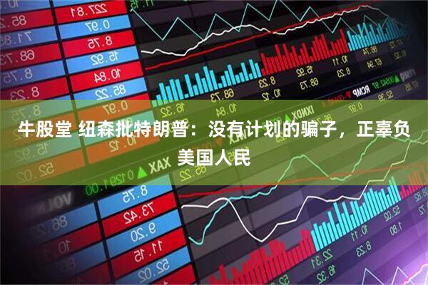牛股堂 纽森批特朗普：没有计划的骗子，正辜负美国人民