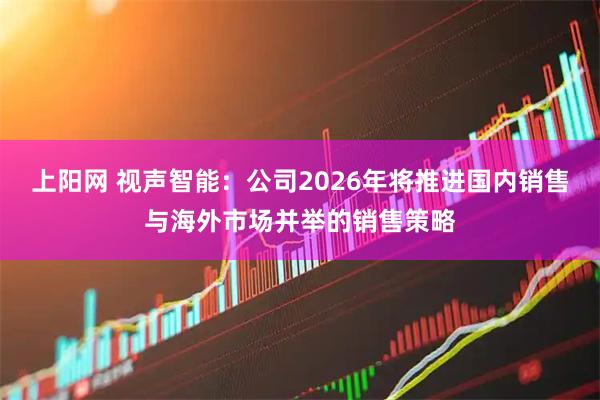 上阳网 视声智能：公司2026年将推进国内销售与海外市场并举的销售策略